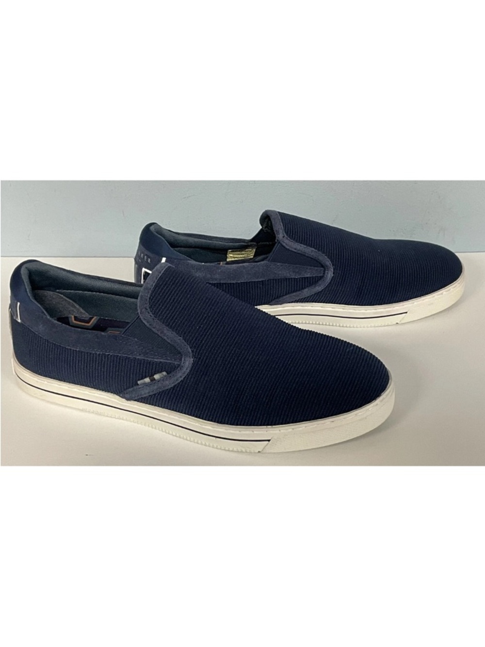 Ted Baker Navy Blue Slip-On Canvas Loafers 42eur,9 USA